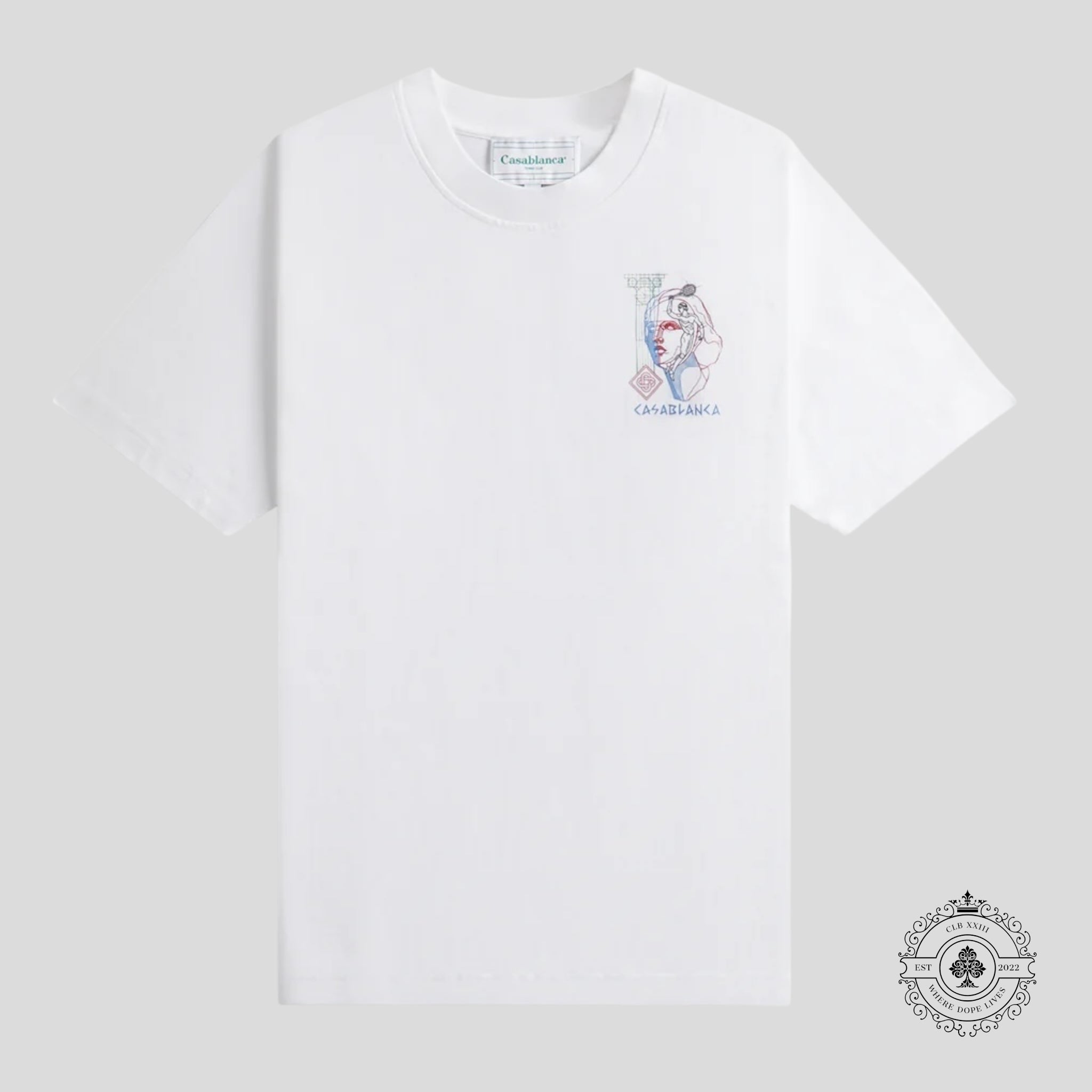Casablanca Drawing Lab Printed Tee in White