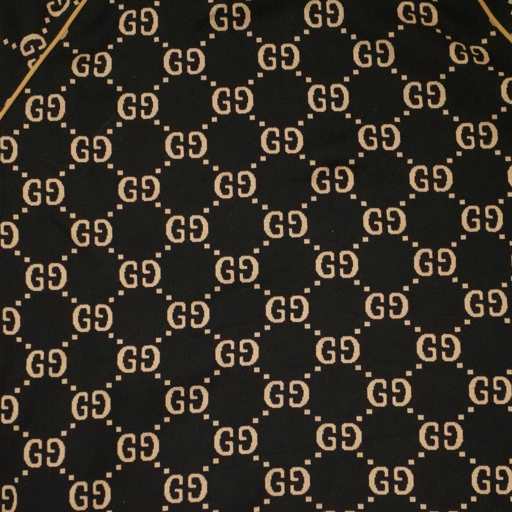 Gucci GG Jacquard Track Jacket in Black/Brown