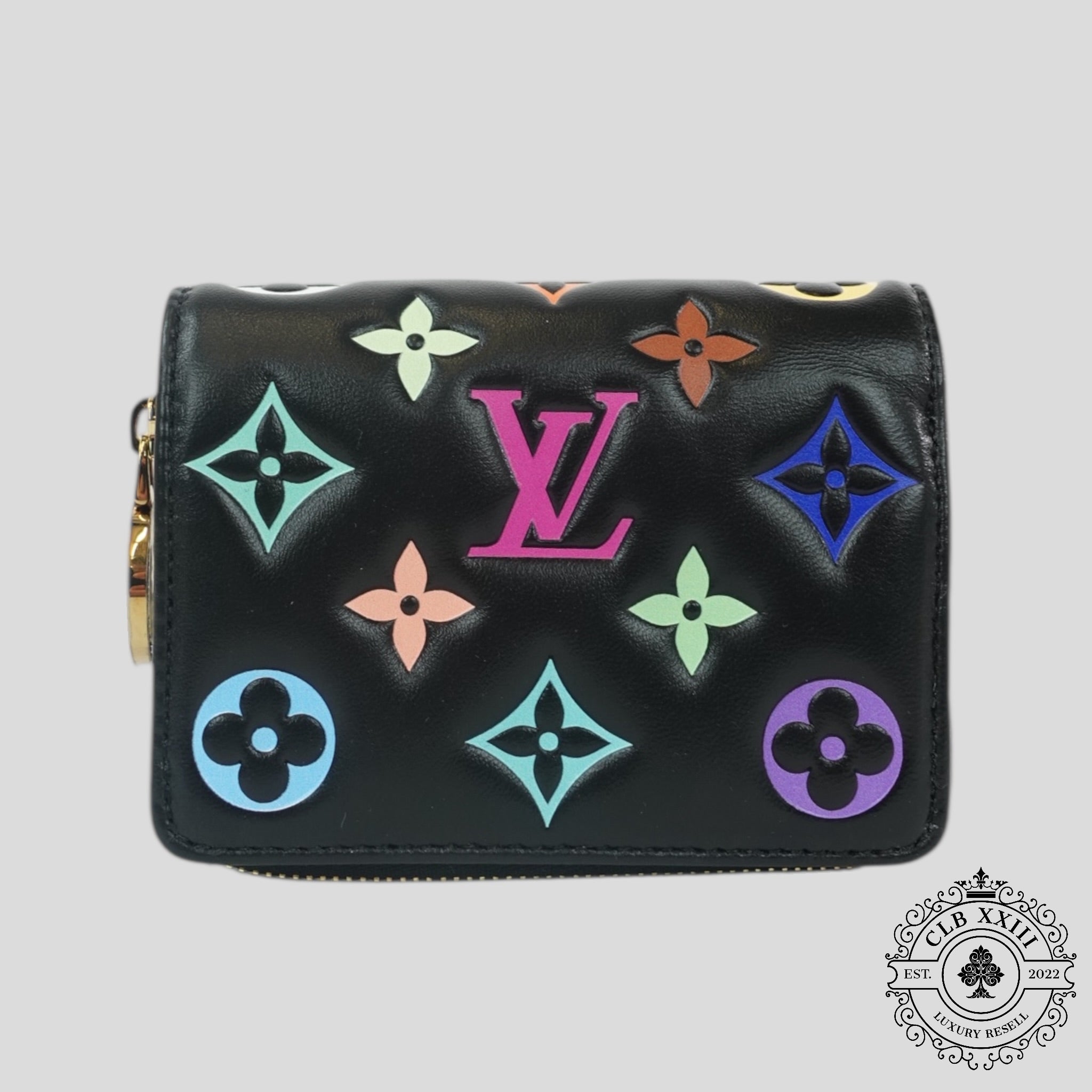 Louis Vuitton Takashi Murakami Lou Wallet in Black