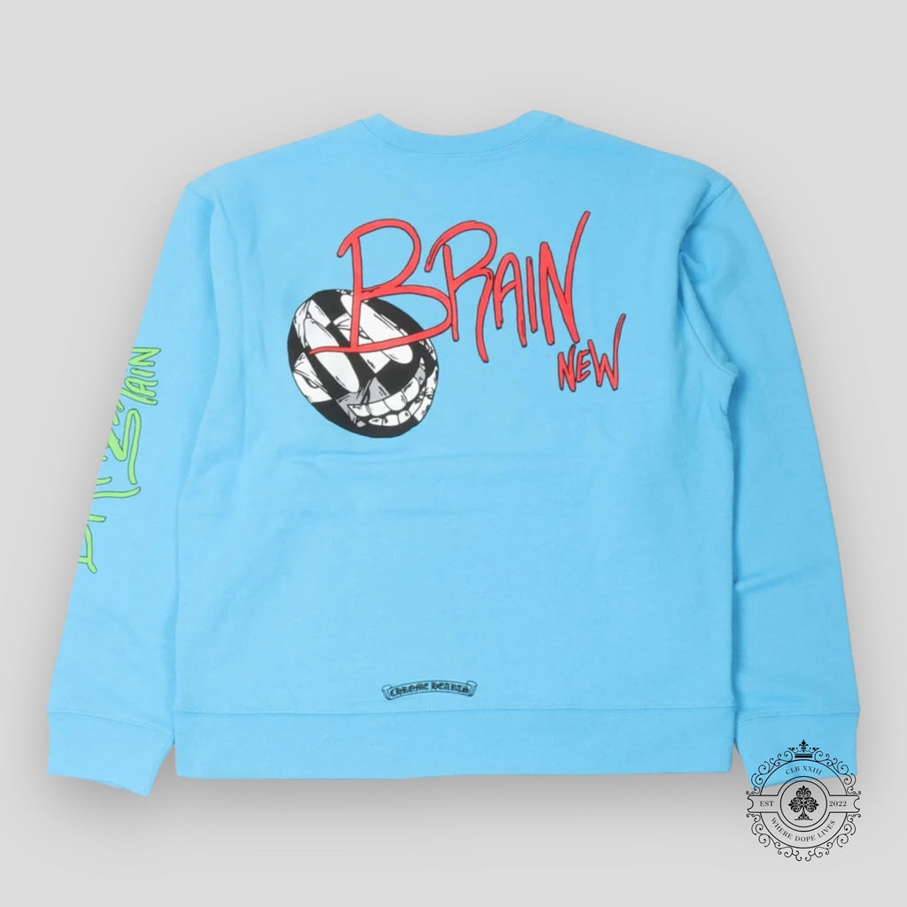 Chrome Hearts Brain New Crewneck in Blue