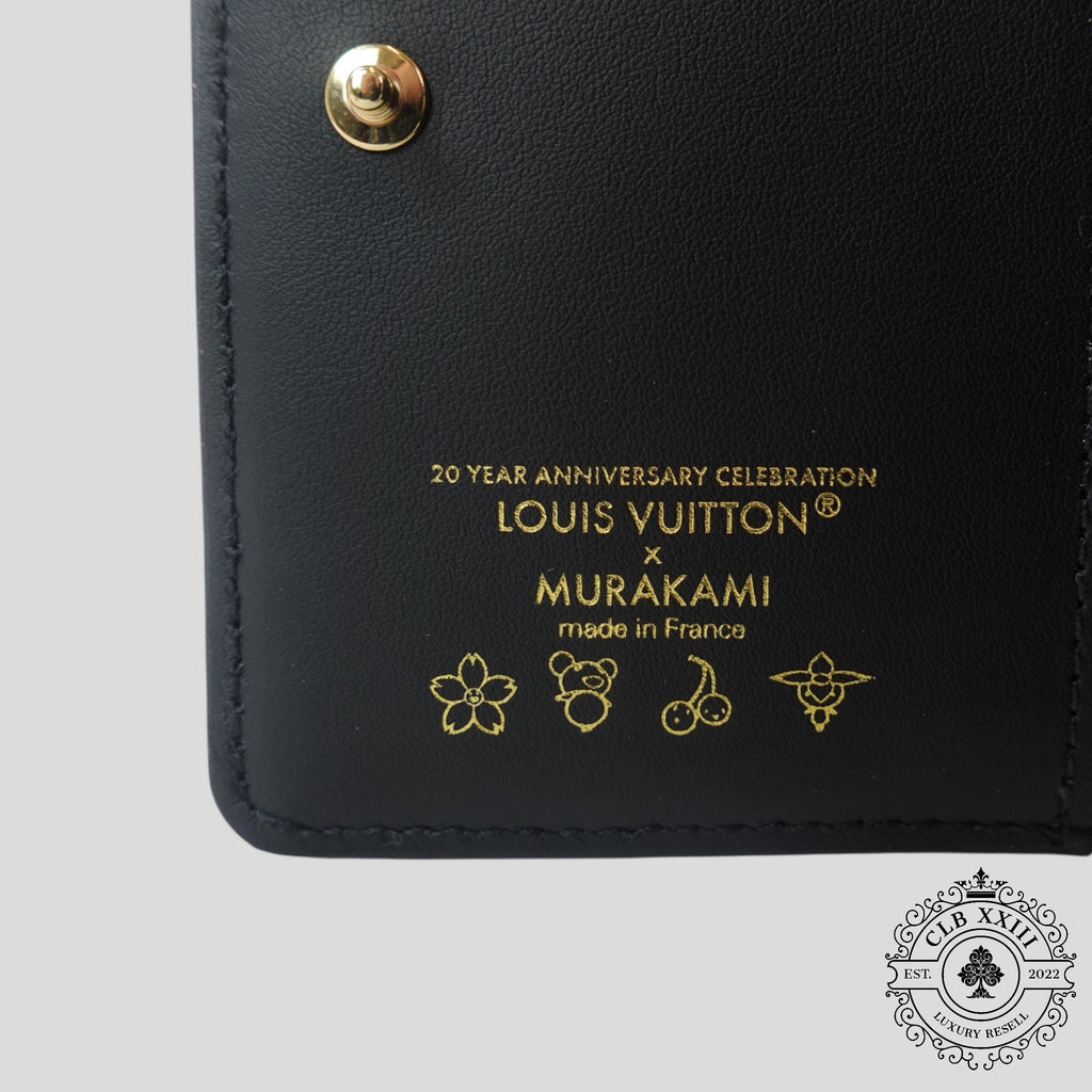Louis Vuitton Takashi Murakami Lou Wallet in Black