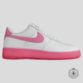 Nike Air Force 1 Low By You in White/Pink