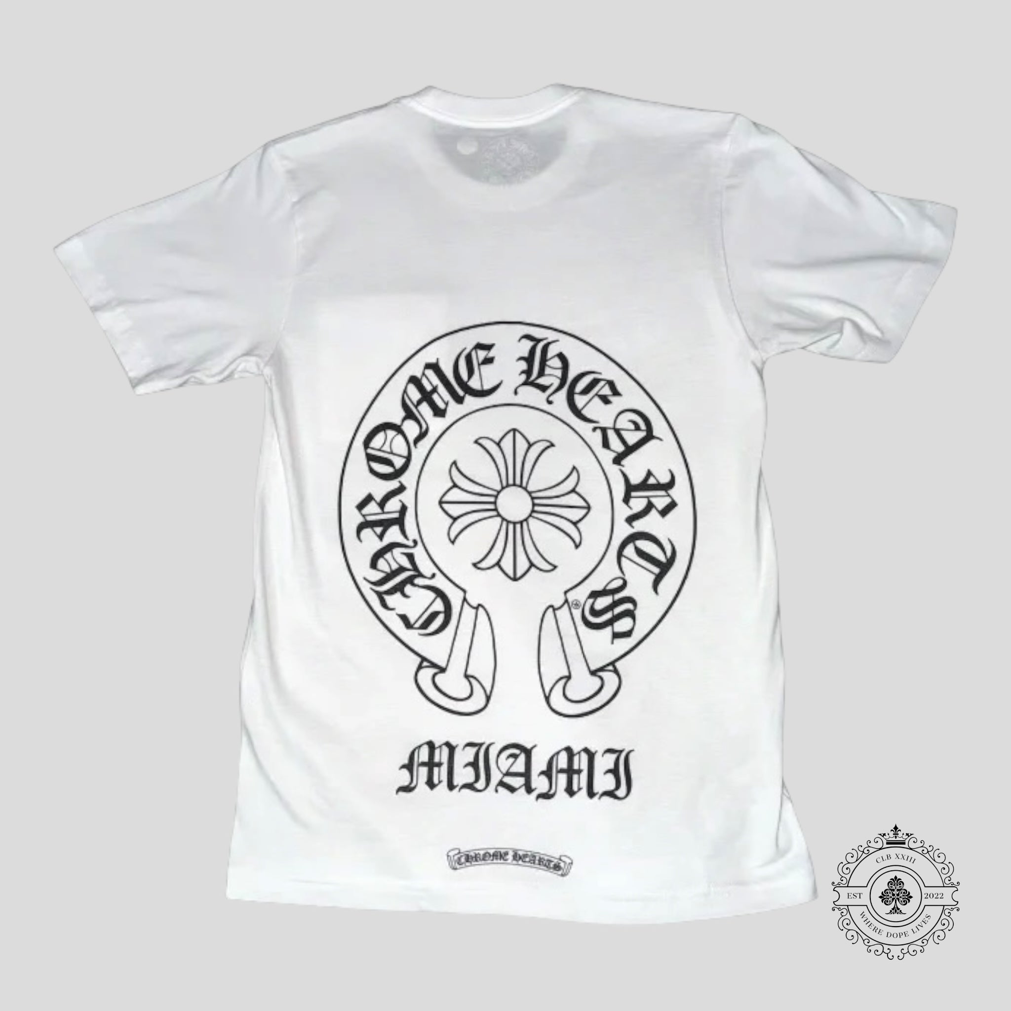 Chrome Hearts Miami Horseshoe Pocket Tee in White