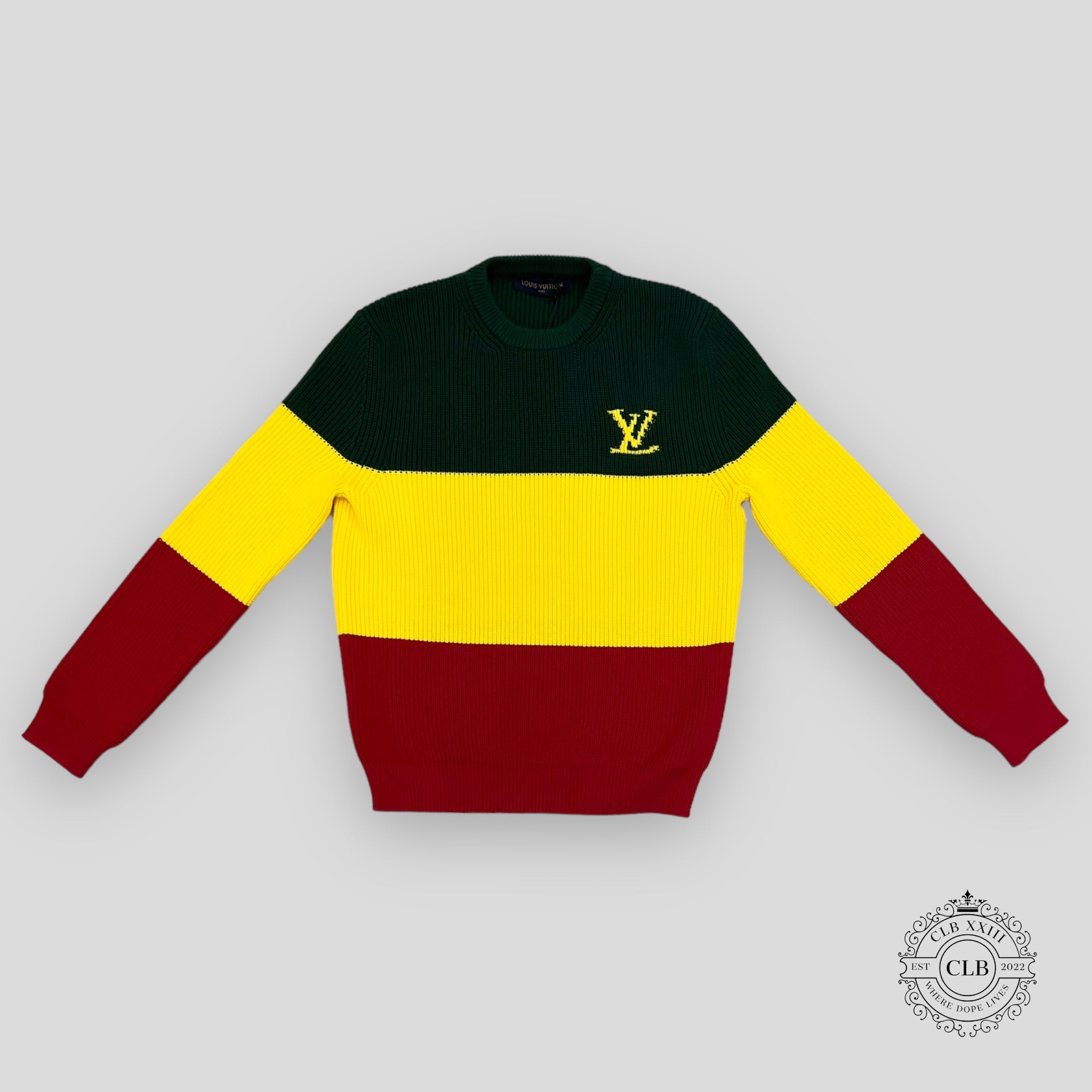 LOUIS VUITTON JAMAICAN STRIPE PULLOVER SWEATER
