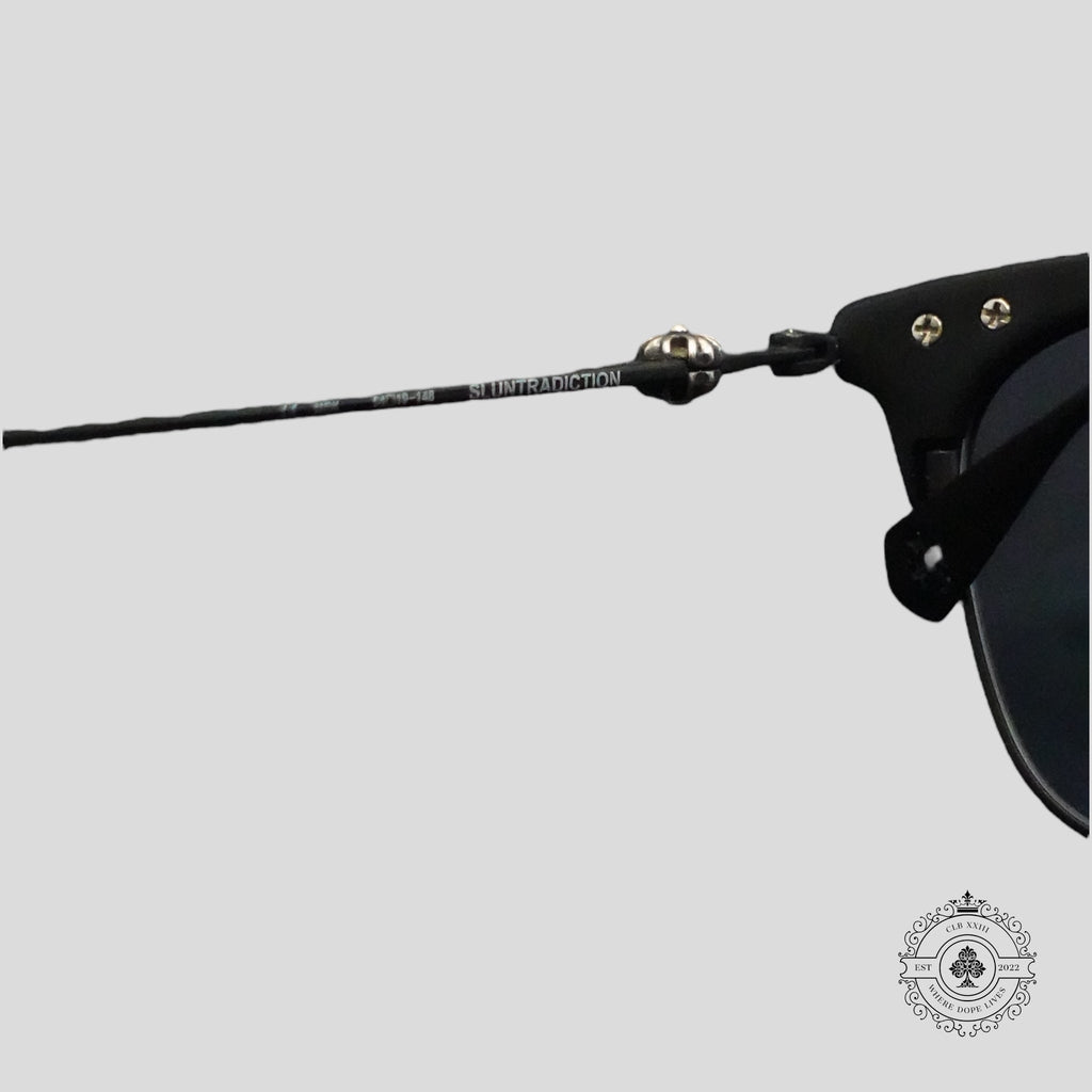 Chrome Hearts Sluntradiction Sunglasses in Matte Black/Silver