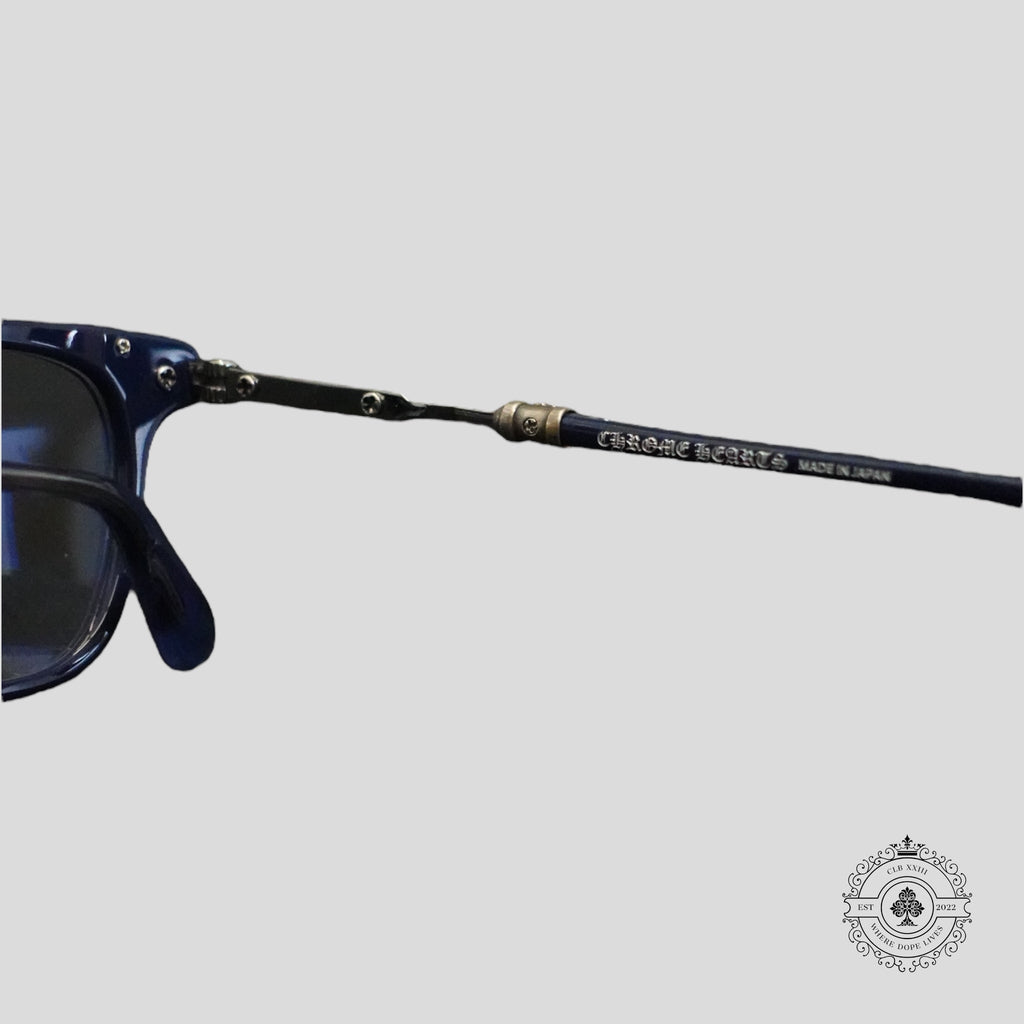 Chrome Hearts Tycoxagain Glasses in Blue/Silver