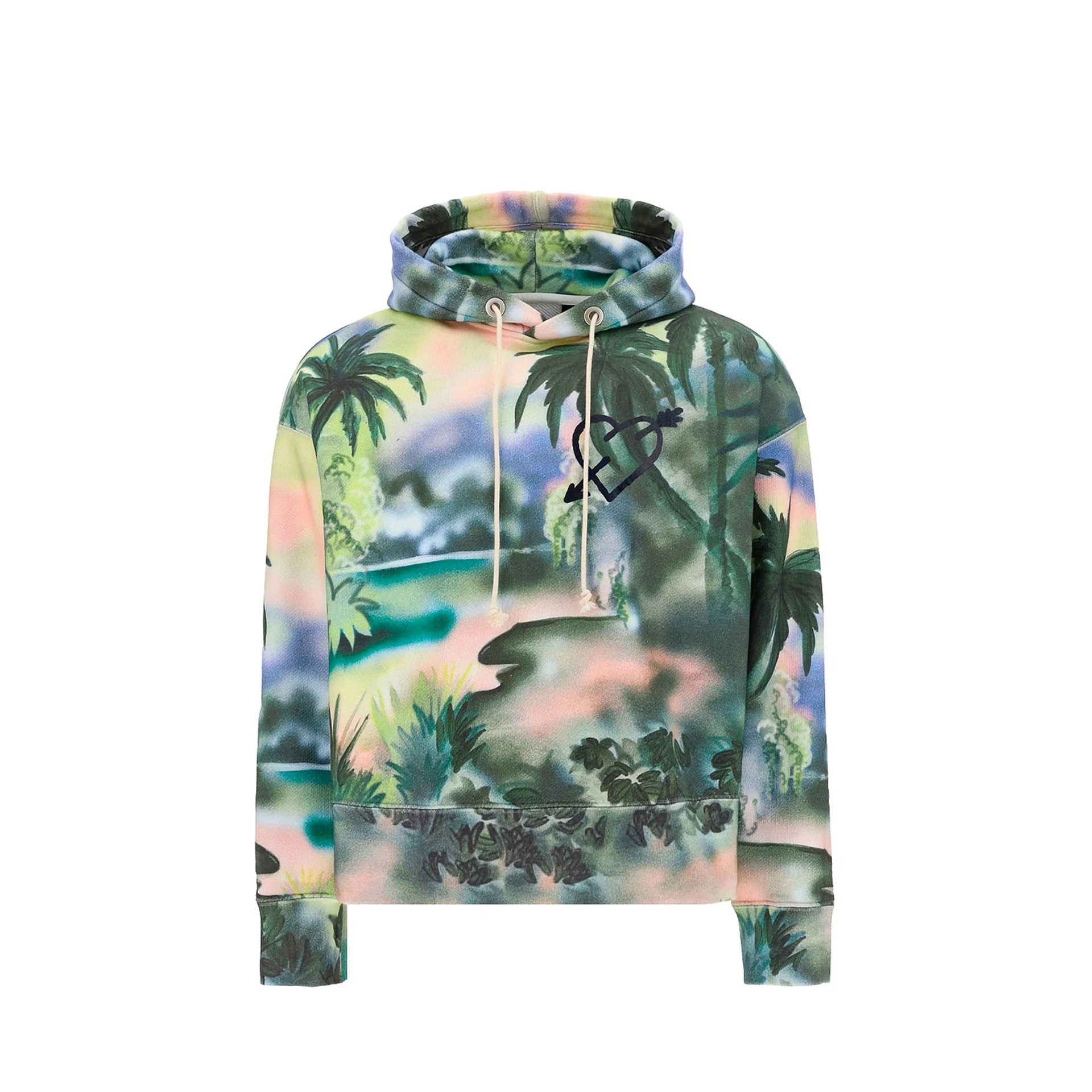 Palm Angels Cotton Hooded Sweatshirt Men